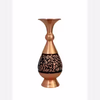 گلدان مسی الماس تراش 20 سانتی