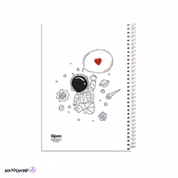 دفتر سیمی 80 برگ الیپون کد 01