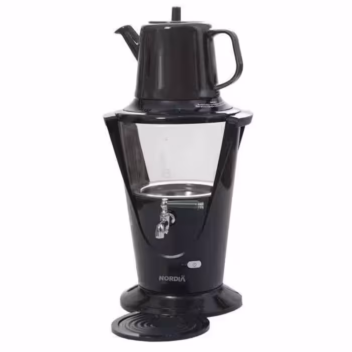 سماور برقی نوردیا Nordia ساخت ترکیه مدل Molto قوری چینی