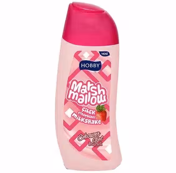 شامپو بدن هوبی Hobby مدل Marshmallow حاوی عصاره توت فرنگی