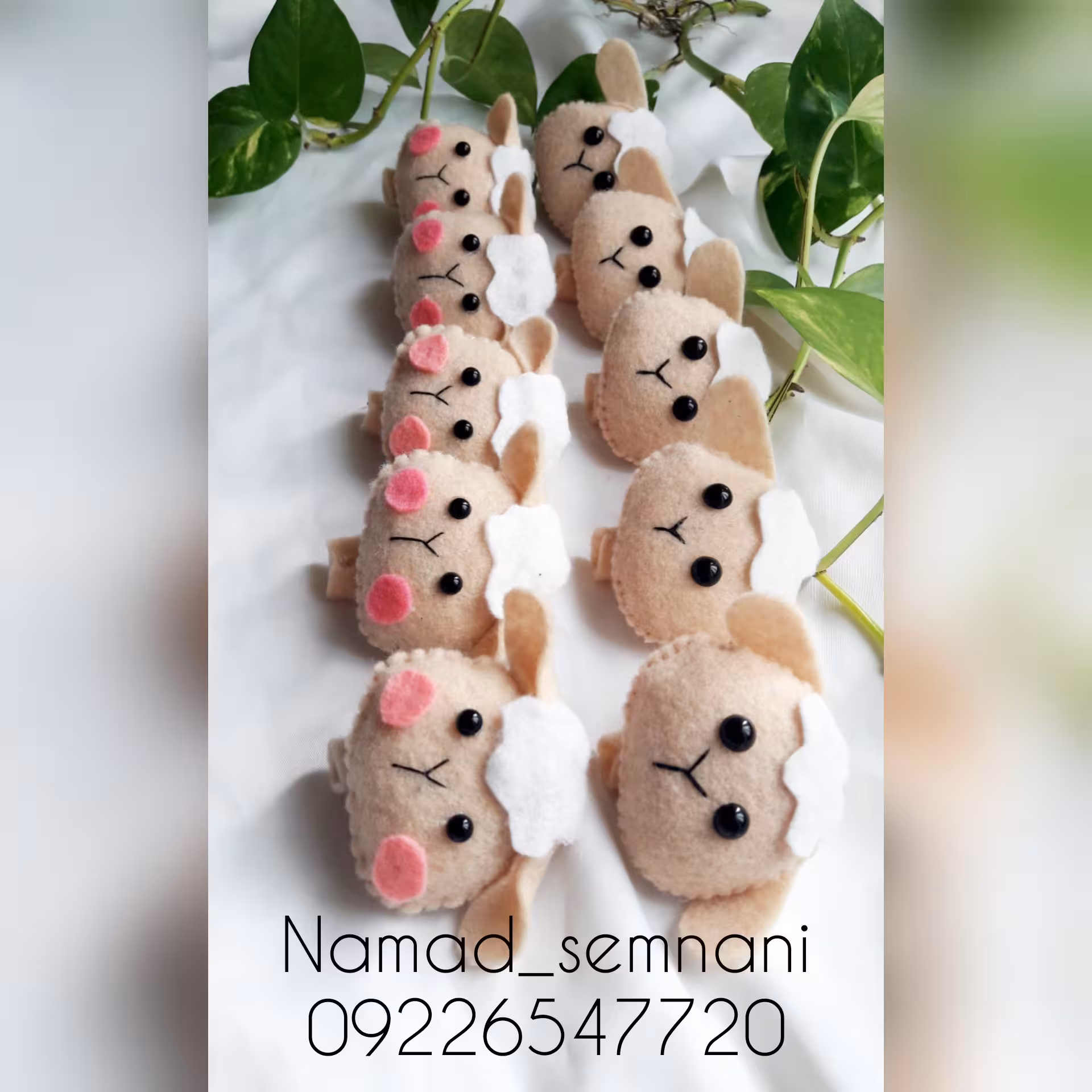 گیفت الفبا حرف گ مثل گوسفند سرمدادی نمدی گوسفندپک 8 تایی