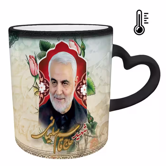 خرید ماگ-لیوان حرارتی  دسته ساده  سردار سلیمانی کد 13