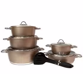 سرویس قابلمه یونیک مونیخ طلایی 13 پارچه UN-7642