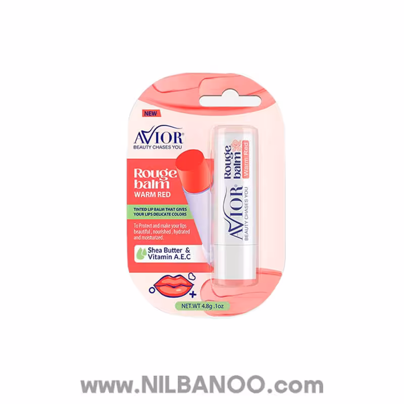 رژ بالم لب آویور مدل WARM RED