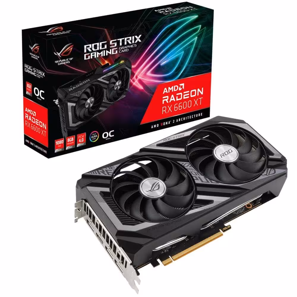 کارت گرافیک ایسوس ASUS ROG STRIX RX 6600 XT O8G