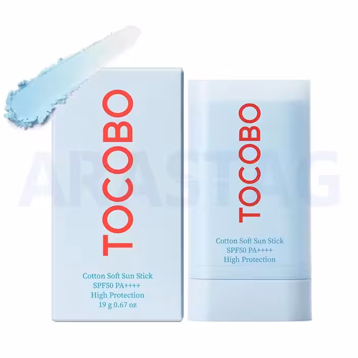 ضد آفتاب استیکی توکوبو Tocobo اصل کره حاوی عصاره پنبه با spf50 وزن 19 گرمی