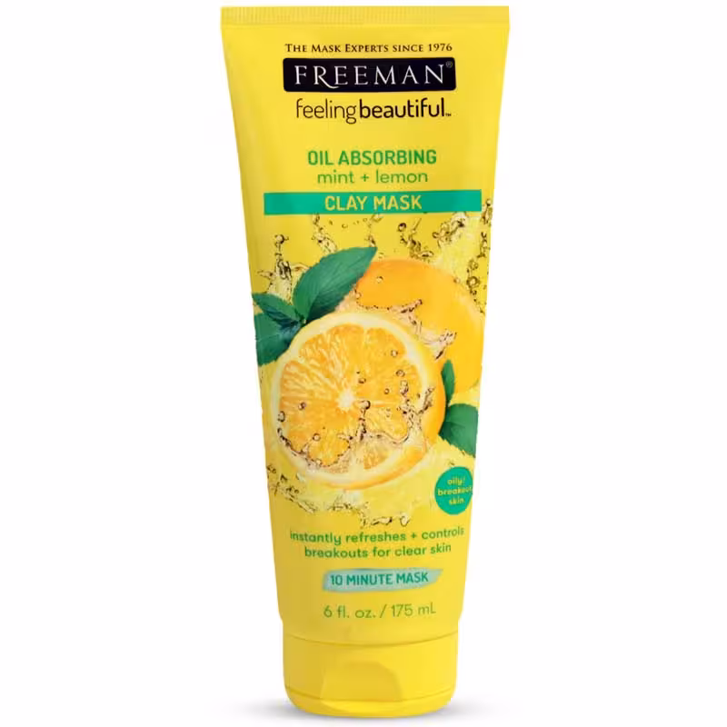 ماسک صورت خاک رس فریمن حاوی نعناع و لیمو 175 میل - Freeman