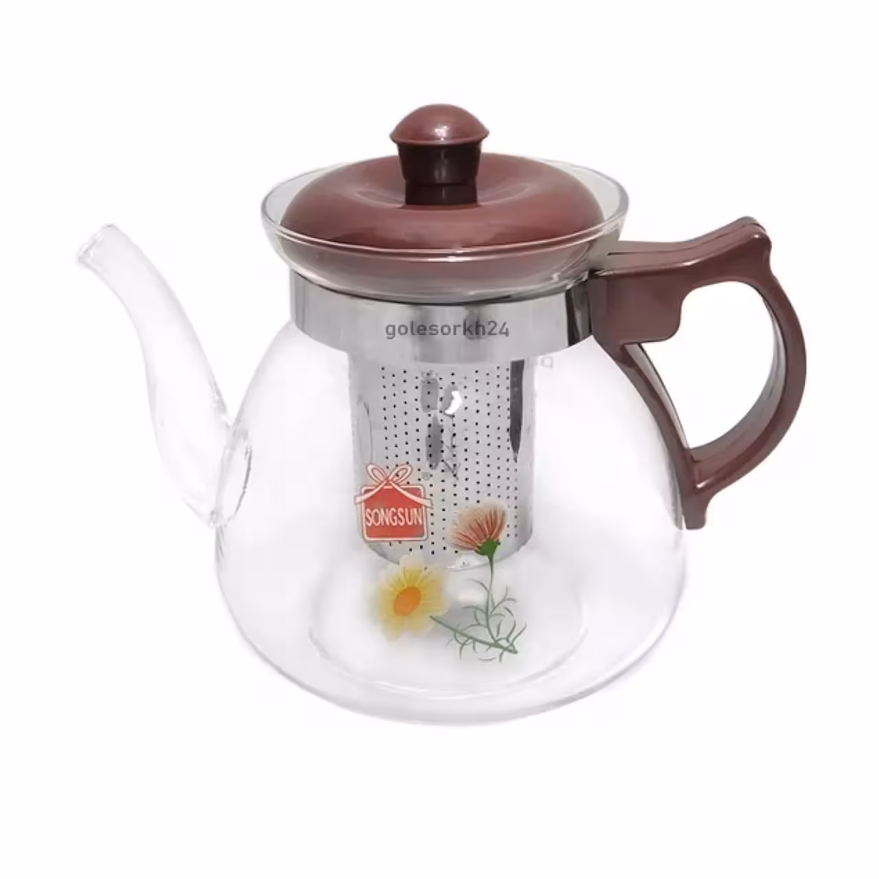 قوری کریستال سانگ سان دسته بغل کد 760