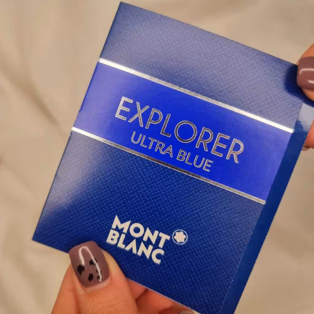سمپل مون بلان اکسپلورر اولترا بلو ( mont blanc explorer ultra blue sample )