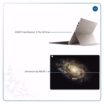 برچسب پوششی ماهوت مدل Universe-by-NASA-1 مناسب برای تبلت ایسوس Transformer 3 Pro 2016