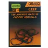 قلاب ماهیگیری اوساکو مدل WIDE GAP SP سایز 6 بسته 10 عددی