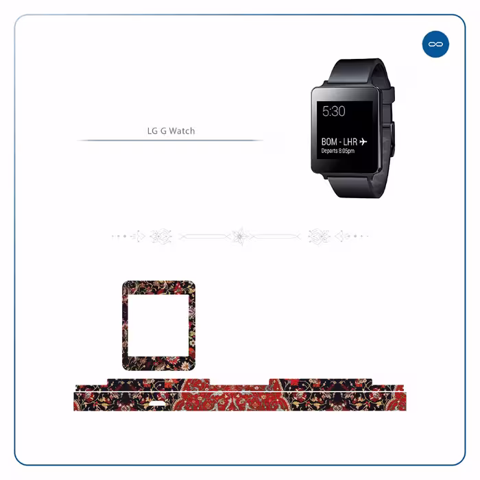 برچسب ماهوت طرح Iran Carpet6 مناسب برای ساعت هوشمند ال جی G Watch