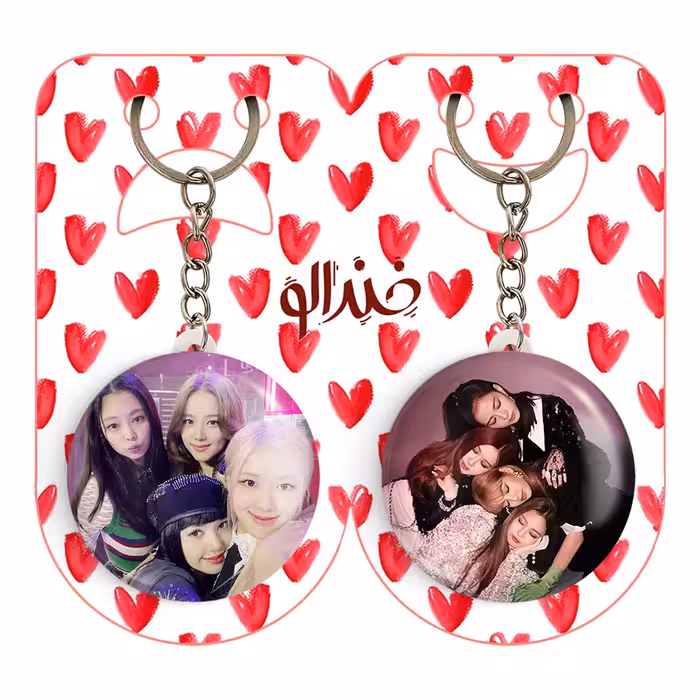 جاکلیدی خندالو مدل گروه بلک پینک کد 1453214527 مجموعه 2 عددی