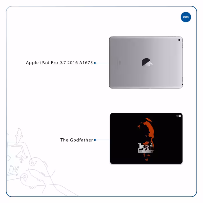 برچسب پوششی ماهوت مدل The Godfather مناسب برای تبلت اپل iPad Pro 9.7 2016 A1675