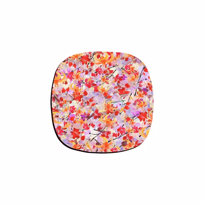 زیر لیوانی ترمه طراحان ایده مدل گل کد 2 مجموعه 6 عددی