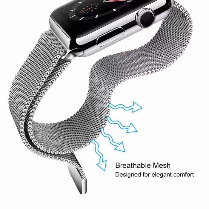 بند ویوو مدل Milano Stainless Steel مناسب برای اپل واچ 42/44 میلی متری