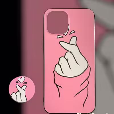 کاور طرح LOVE مناسب برای گوشی موبایل اپل IPHONE 11 PRO MAX به همراه پایه نگهدارنده