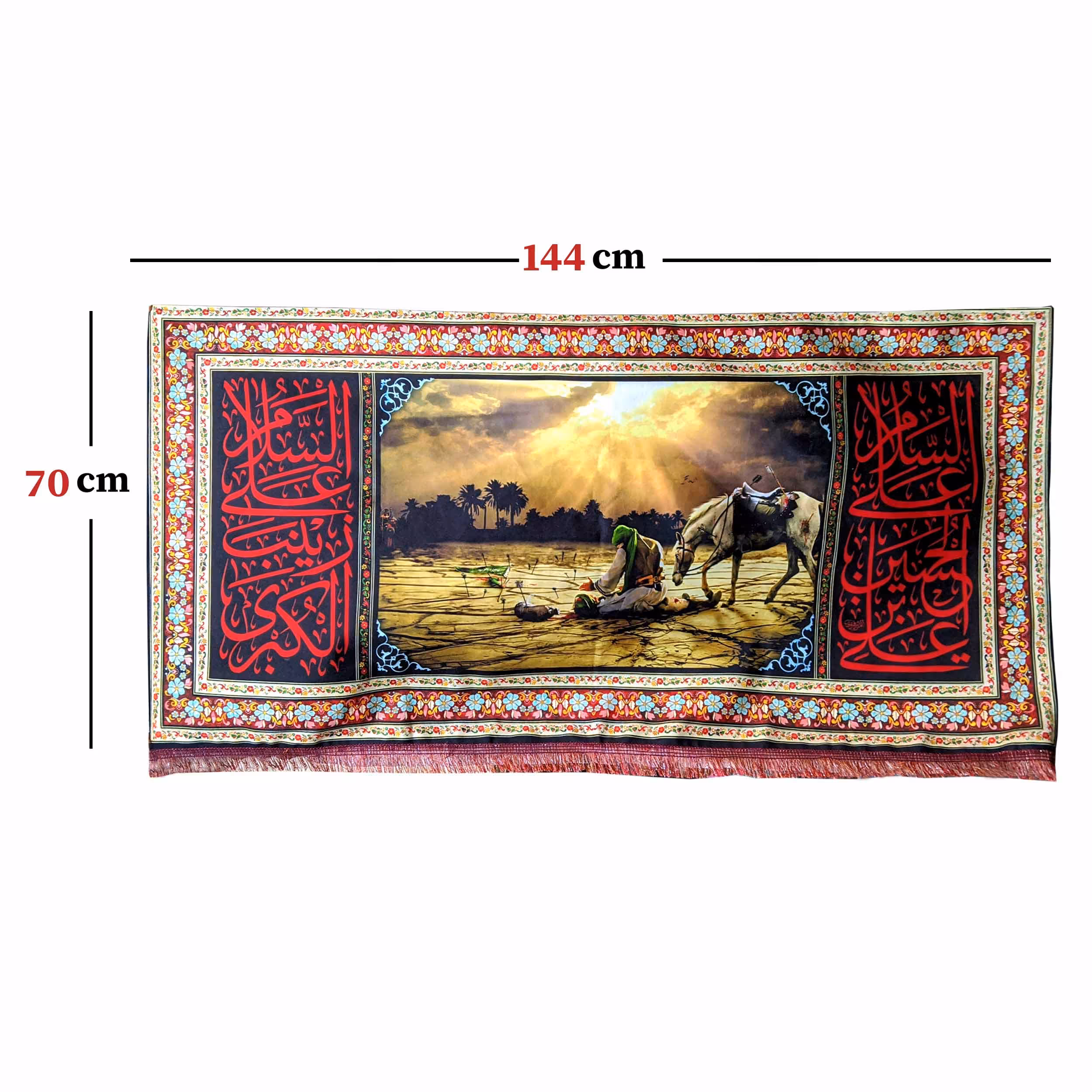 پرچم مدل محرم امام حسین تصویر امام حسین و اباالفضل العباس 013