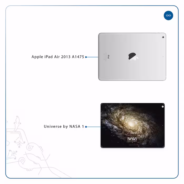 برچسب پوششی ماهوت مدل Universe-by-NASA-1 مناسب برای تبلت اپل iPad Air 2013 A1475