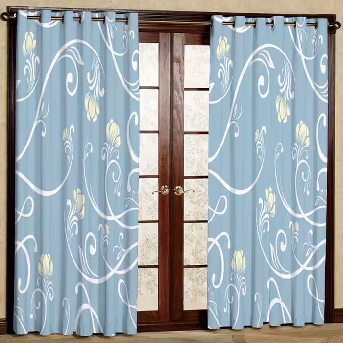 پرده مدل مخمل پانچی کد 6653 سایز 280x140 سانتی متر