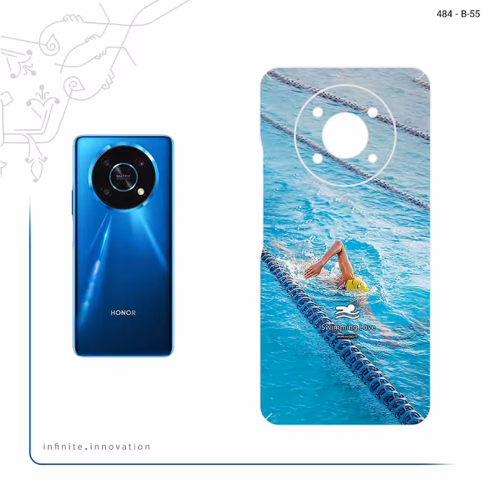 برچسب پوششی ماهوت مدل Swimming مناسب برای گوشی موبایل آنر X9 5G