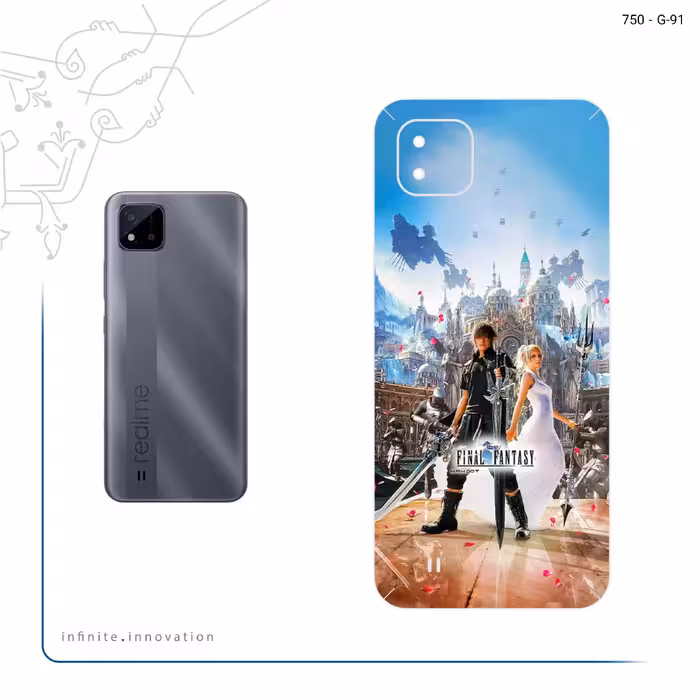 برچسب پوششی ماهوت مدل Final Fantesy Game Series مناسب برای گوشی موبایل ریلمی C11 2021
