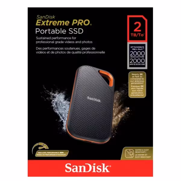  اس اس دی اکسترنال سن دیسک مدل Extreme pro E81 ظرفیت 2 ترابایت 