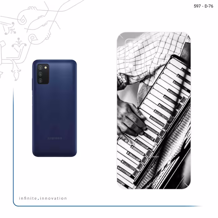 برچسب پوششی ماهوت مدل Accordion مناسب برای گوشی موبایل سامسونگ Galaxy A03S