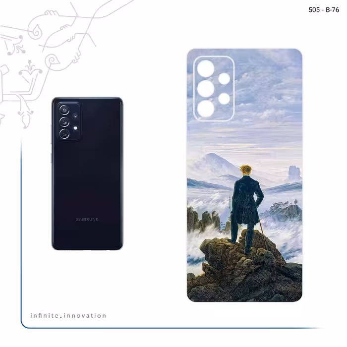 برچسب پوششی ماهوت مدل Wanderer above the Sea of Fog مناسب برای گوشی موبایل سامسونگ Galaxy A72
