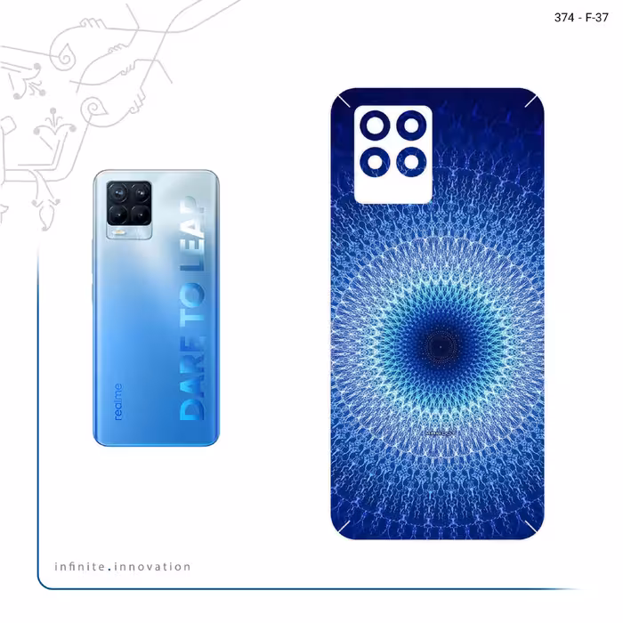 برچسب پوششی ماهوت مدل Mandala Design 3 مناسب برای گوشی موبایل ریلمی 8 Pro