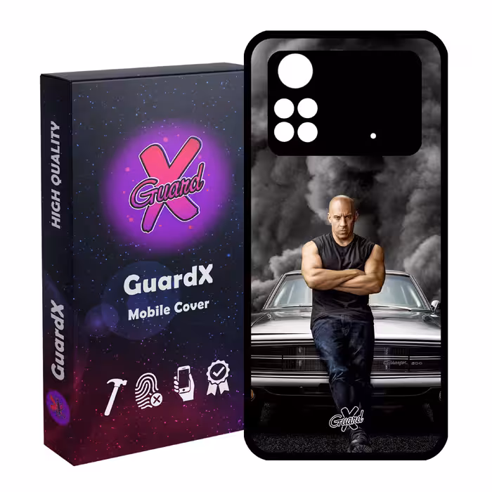 کاور گارد ایکس طرح Vin Diesel مدل Glass10183 مناسب برای گوشی موبایل شیائومی Poco M4 Pro 4G