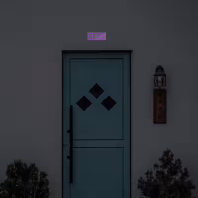 چراغ دیواری نئون دیزاین طرح Close_PR