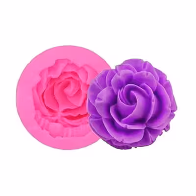قالب فوندانت به گز مدل گل رز