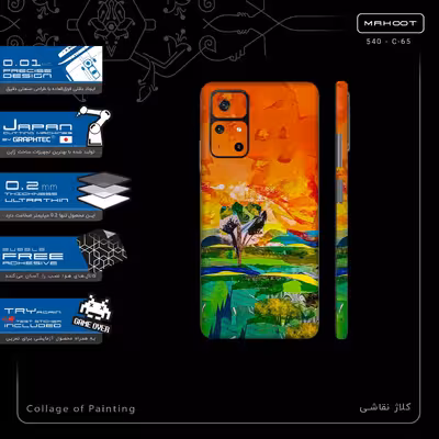 برچسب پوششی ماهوت مدل Collage of Painting-FullSkin مناسب برای گوشی موبایل شیائومی Poco M4 Pro 5G