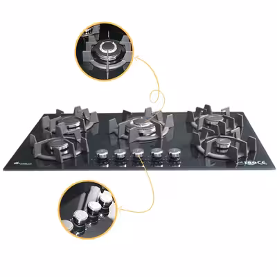 اجاق گاز صفحه ای آذرلوکس مدل G05NL-C8B