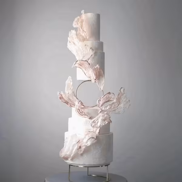 استراکچر تزیین کیک به گز مدل دایره ای ضد جاذبه