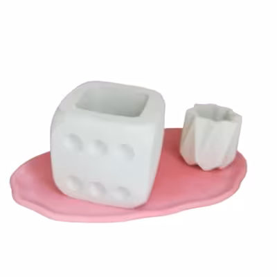 گلدان دکوری مدل سارینا کد SS2459802 مجموعه 3 عددی