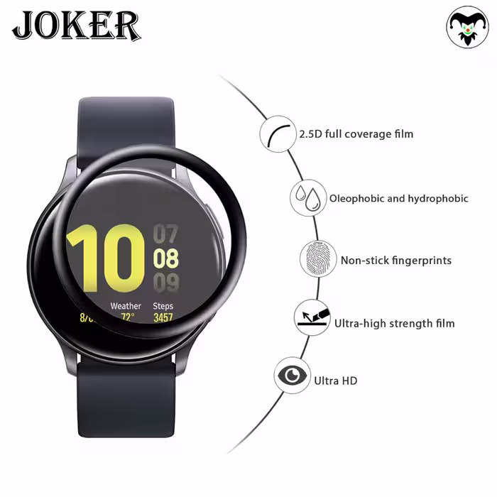 محافظ صفحه نمایش نانو جوکر مدل NJK مناسب برای ساعت هوشمند سامسونگ Galaxy Watch Active 44mm بسته دو عددی