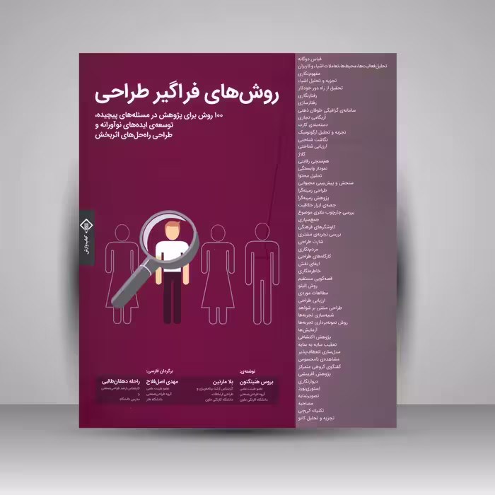 کتاب روش های فراگیر طراحی (100 روش برای مطالعه ی مسئله های پیچیده، توسعه ایده های نوآورانه و طراحی راه حل های اثربخش)