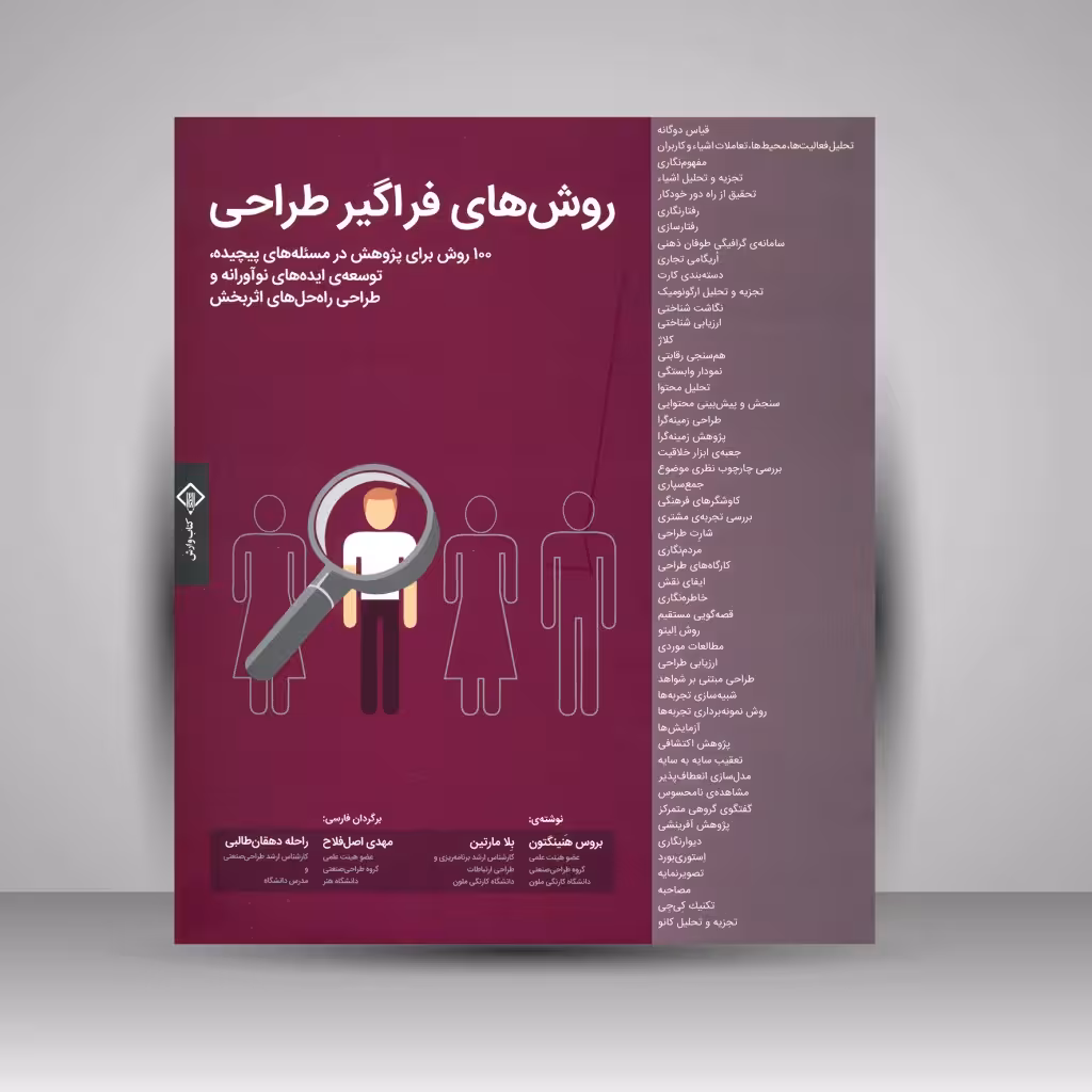 کتاب روش های فراگیر طراحی (100 روش برای مطالعه ی مسئله های پیچیده، توسعه ایده های نوآورانه و طراحی راه حل های اثربخش)