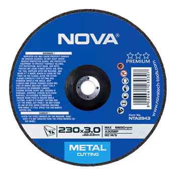 صفحه برش آهن 230 میلیمتری نووا مدل 2943