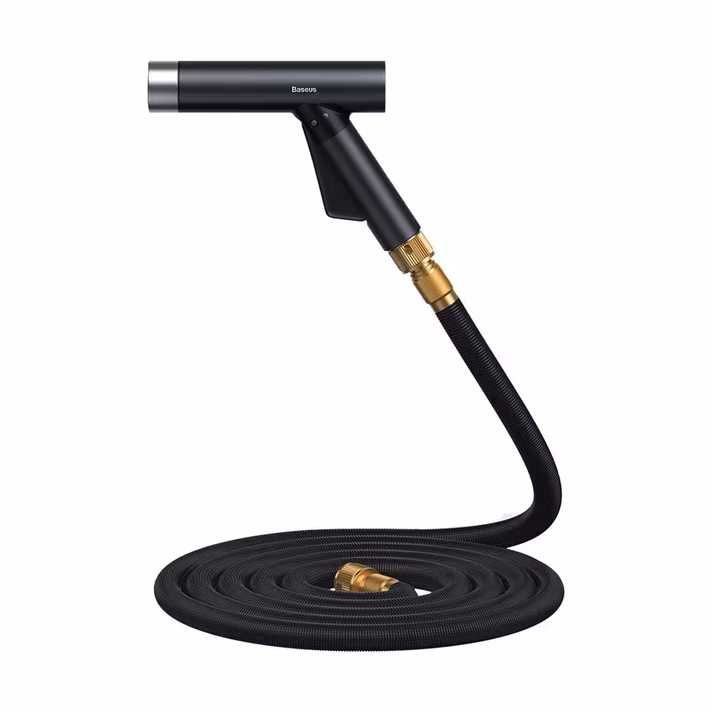 شلنگ و نازل کارواش بیسوس مدل Baseus Car Wash Spray Nozzle CRXC01-B01 طول 15 متری