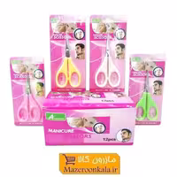 قیچی ابرو دسته رنگی سر صاف کارتی HGC-020