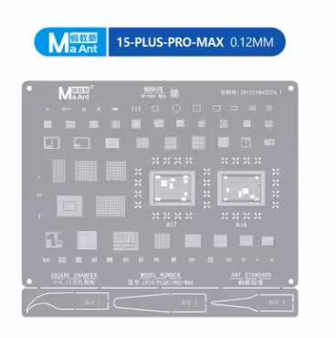 شابلون همراه با سه عدد تیغ ایسی  MAANT 15/PRO/PLUS/MAX
