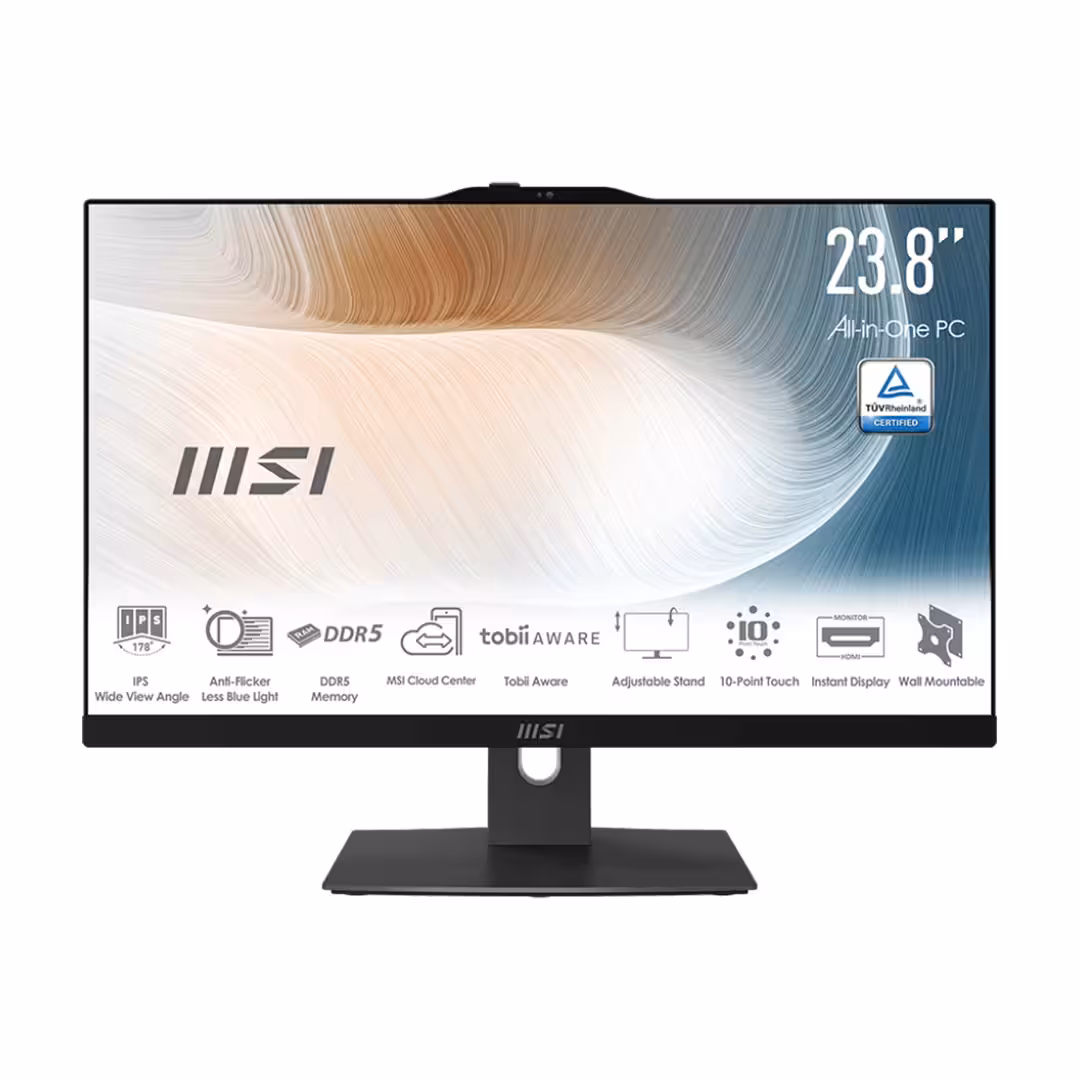 کامپیوتر همه کاره 24 اینچ ام اس آی مدل AM242P 1M Black Core 3 100U 8GB Ram 1TB SSD