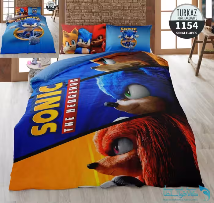 روتختی طرح سونیک خارپشت یک نفره برند Turkaz کد 1154