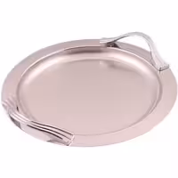 سینی دایره دسته نقره ای Wave ساده ریور کد 1437