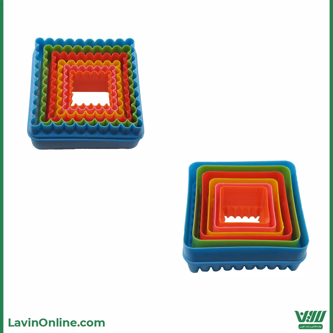 کاتر دو طرفه مربع (6 عددی)