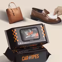 دستمال مرطوب کیف و کفش و ماشین 80 عددی