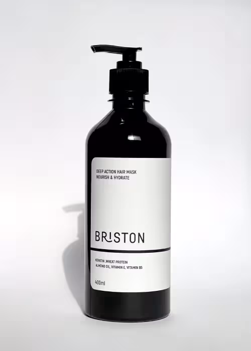 ماسک موی داخل حمام بدون سولفات بریستون مدل دیپ اکشن400میل BRISTON DEEP ACTION HAIR NASK